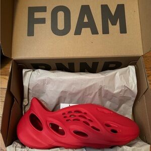 Yeezy x Adidas FoamRunner Vermillion Red sz 12